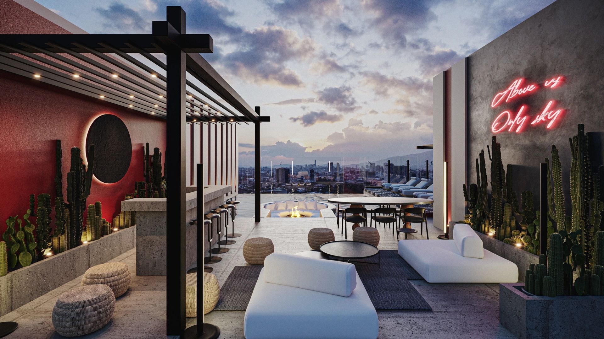 Rooftop BBQ terrace
